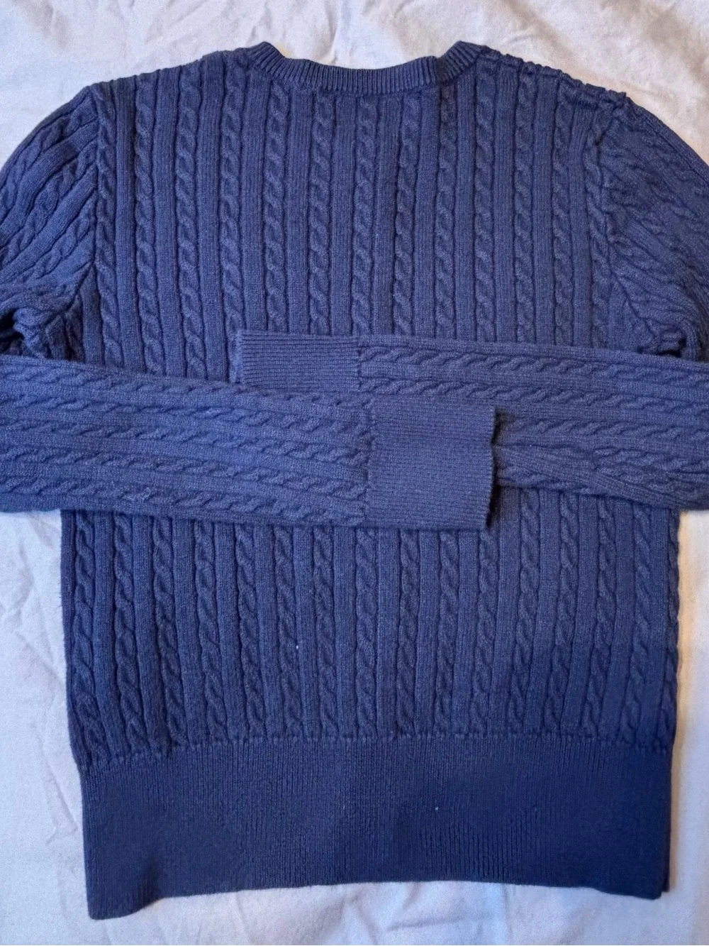 Polo Ralph Lauren Girls Navy Cable Knit Cotton Cardigan Sweater 8-10 monthe